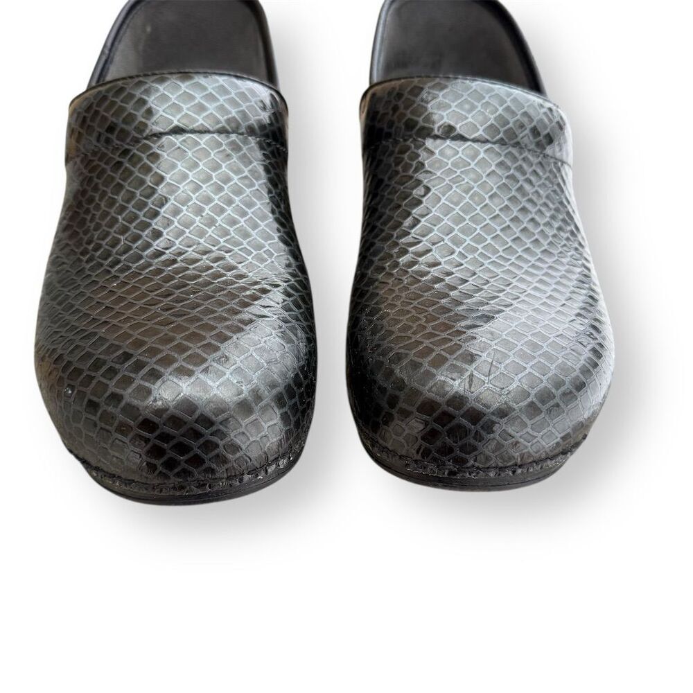 Dansko XP Women's Black Snake Pring Clogs Size 9.5-10 Slip-Resistant Work Shoes - Picture 6 of 13